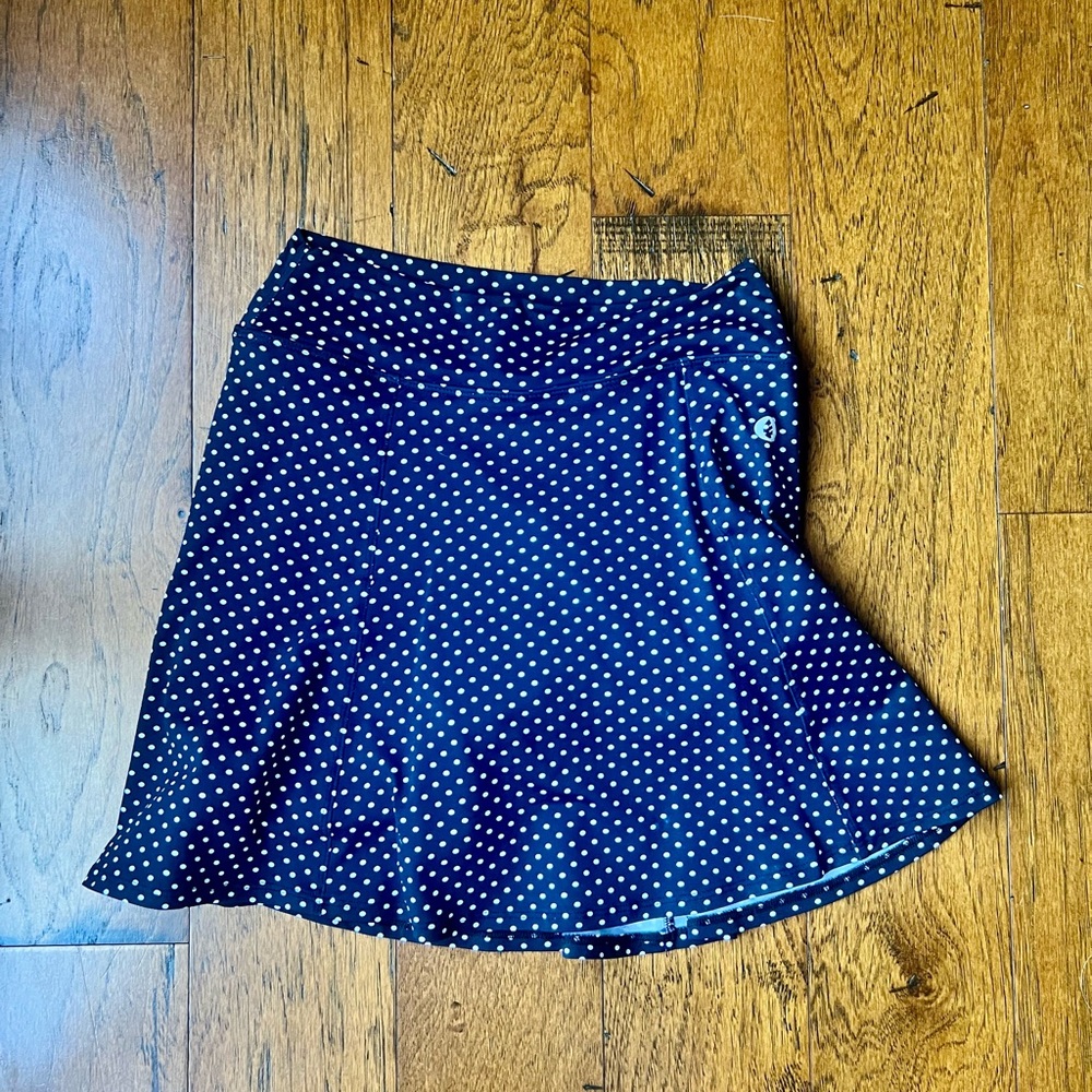 Dona Jo Black Polka Dot Skirt